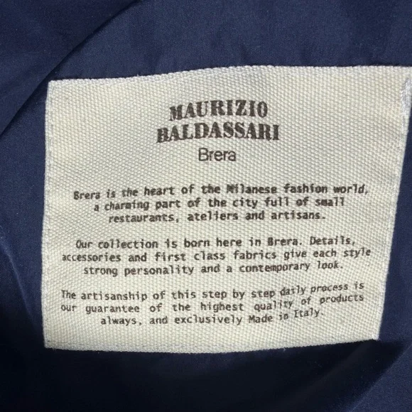 Maurizio Baldassari 100% Cashmere Vest w/ Knit Sides Size 56 (XXL/2xL US) blue - Picture 15 of 16